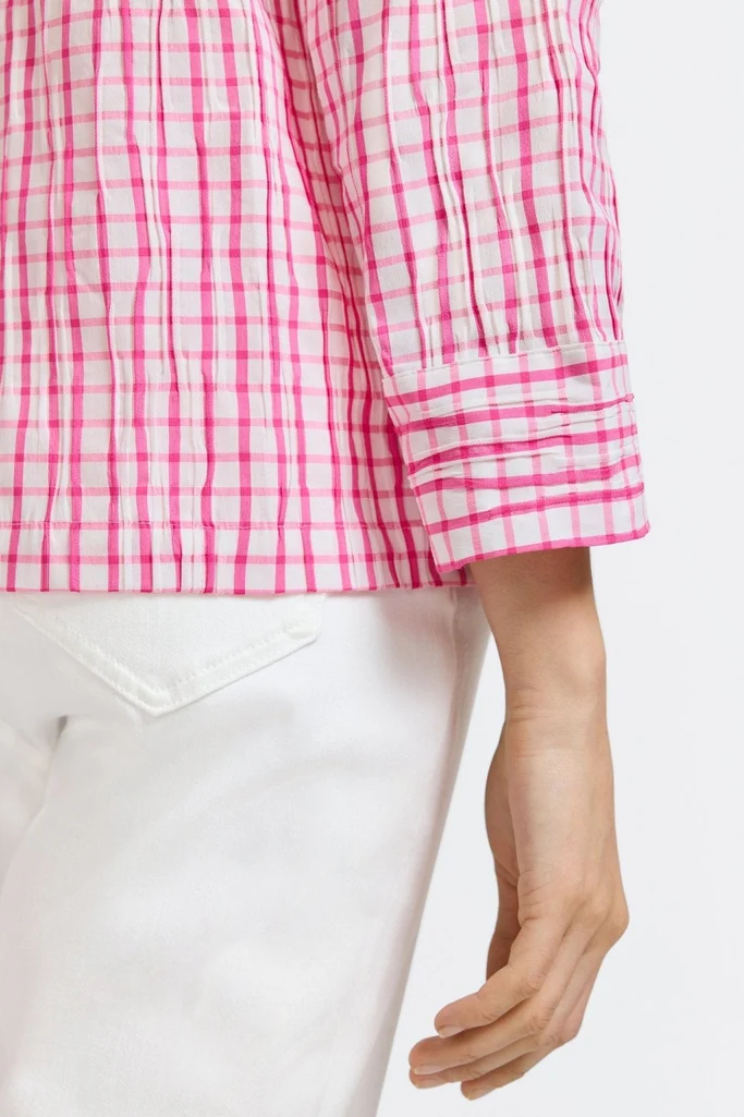 Sammy Crinkle 3/4 Sleeve Popover Shirt Jacket - Image 4