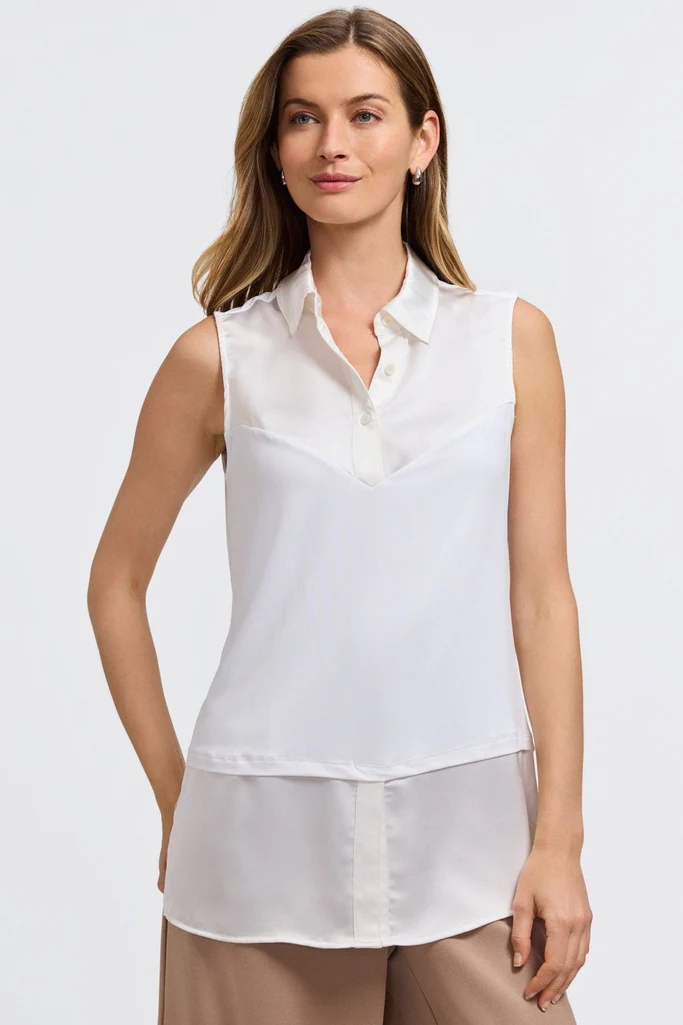 Sasha Plus Beyond Silk Sleeveless Layering Tunic - Image 10