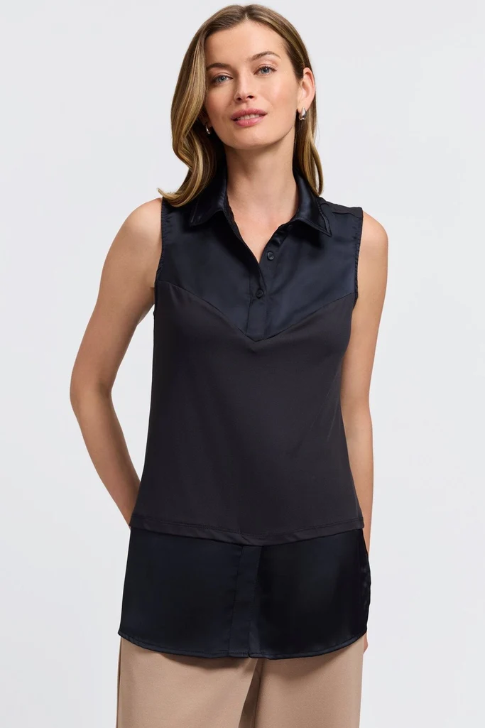 Sasha Plus Beyond Silk Sleeveless Layering Tunic - Image 5