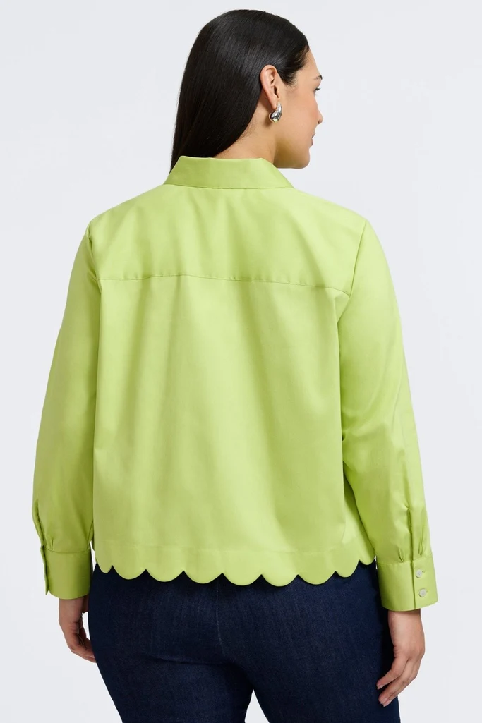 Scarlett Plus Stretch Matte Sateen Long Sleeve Shirt - Image 11