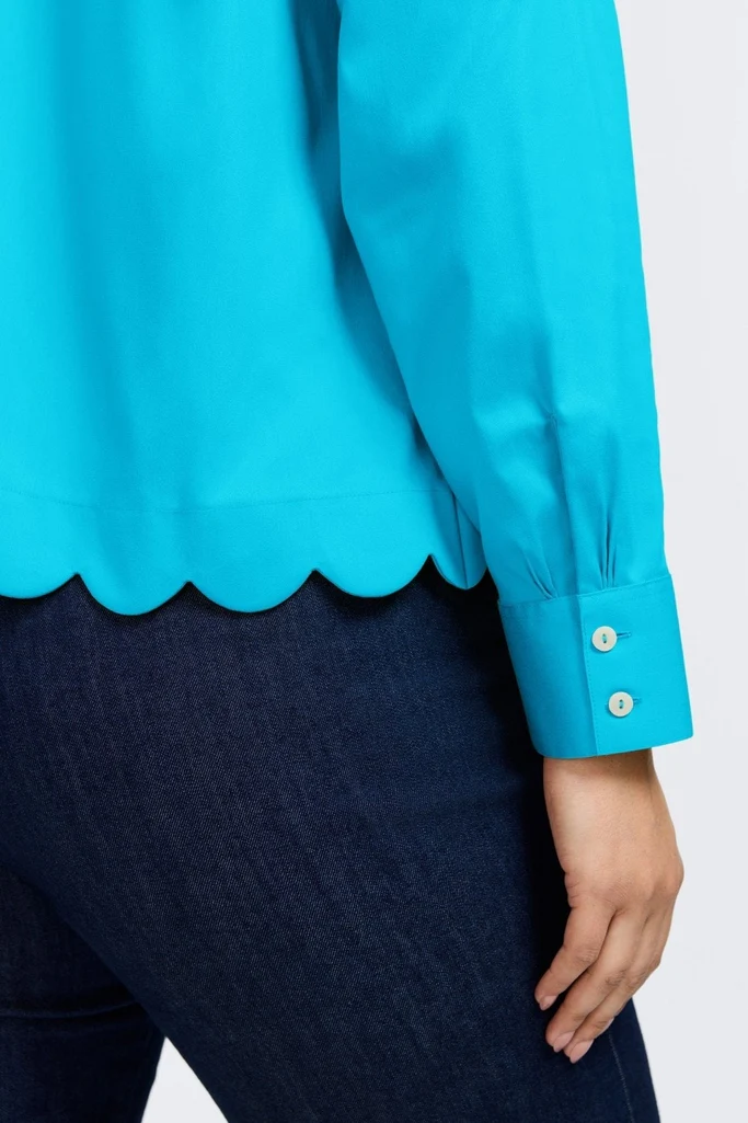 Scarlett Plus Stretch Matte Sateen Long Sleeve Shirt - Image 18