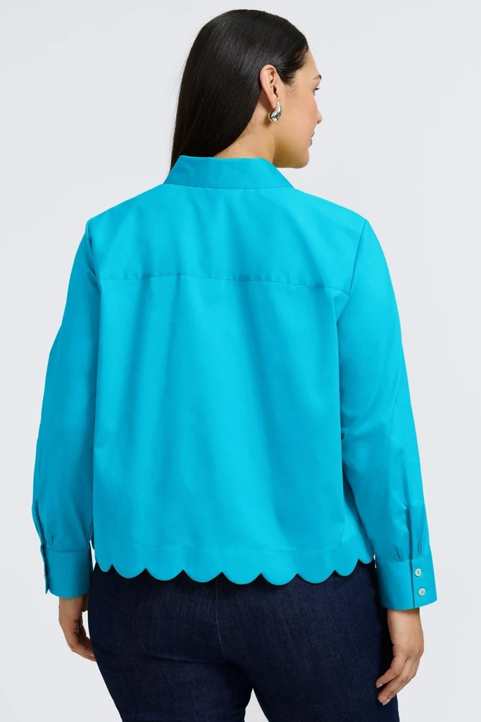 Scarlett Plus Stretch Matte Sateen Long Sleeve Shirt - Image 19