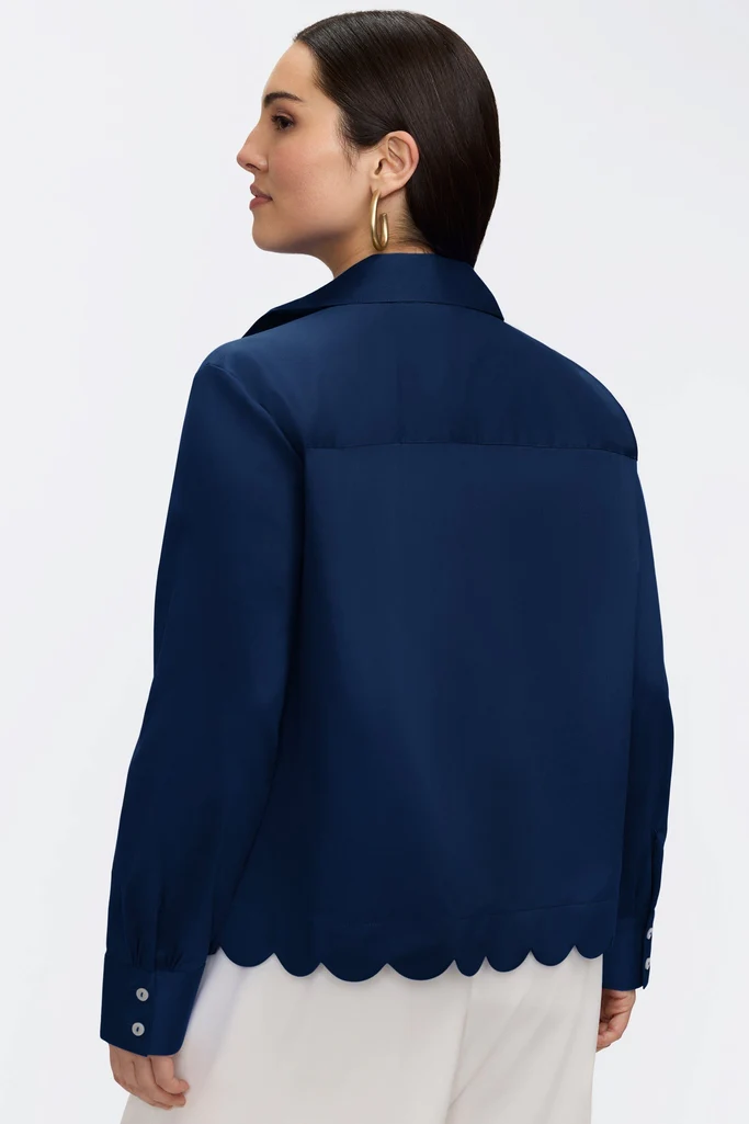 Scarlett Plus Stretch Matte Sateen Long Sleeve Shirt - Image 23