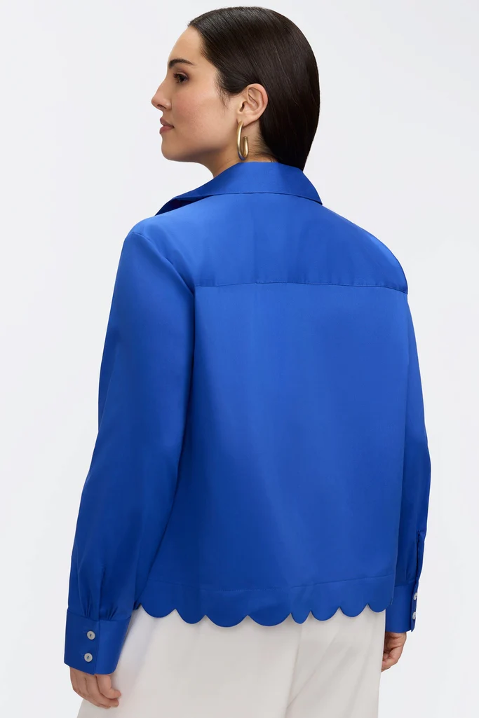 Scarlett Plus Stretch Matte Sateen Long Sleeve Shirt - Image 26