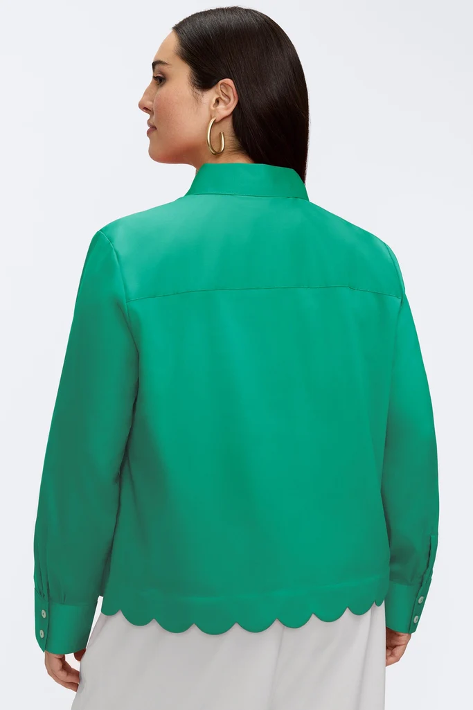 Scarlett Plus Stretch Matte Sateen Long Sleeve Shirt - Image 29