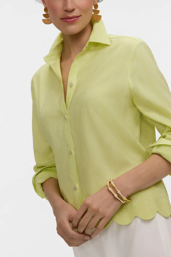 Scarlett Solid Linen Long Sleeve Shirt - Image 6