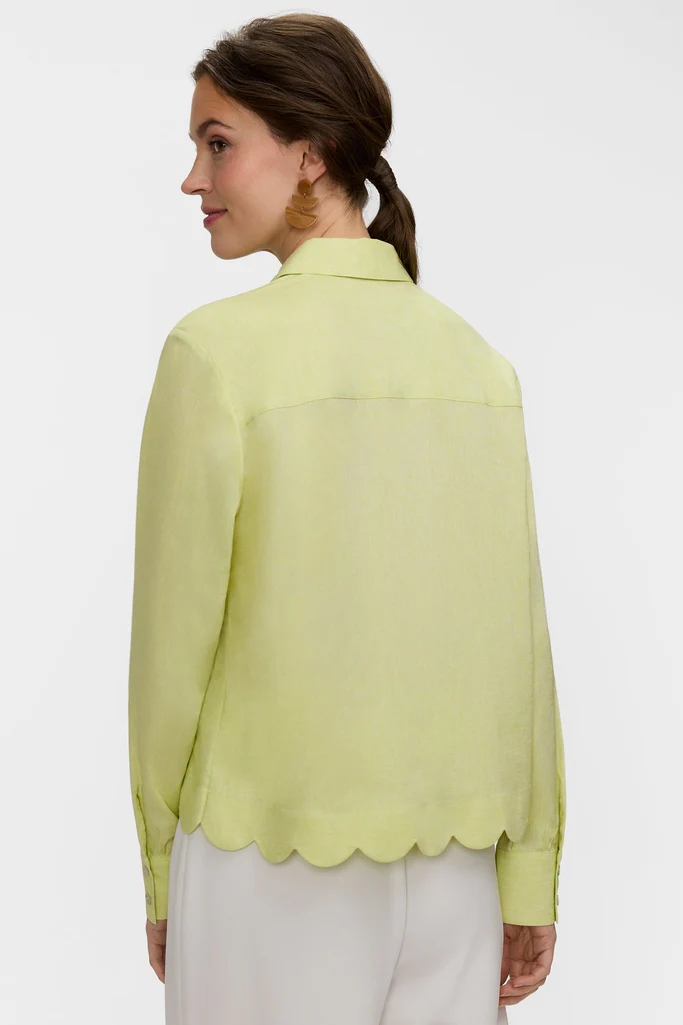 Scarlett Solid Linen Long Sleeve Shirt - Image 8