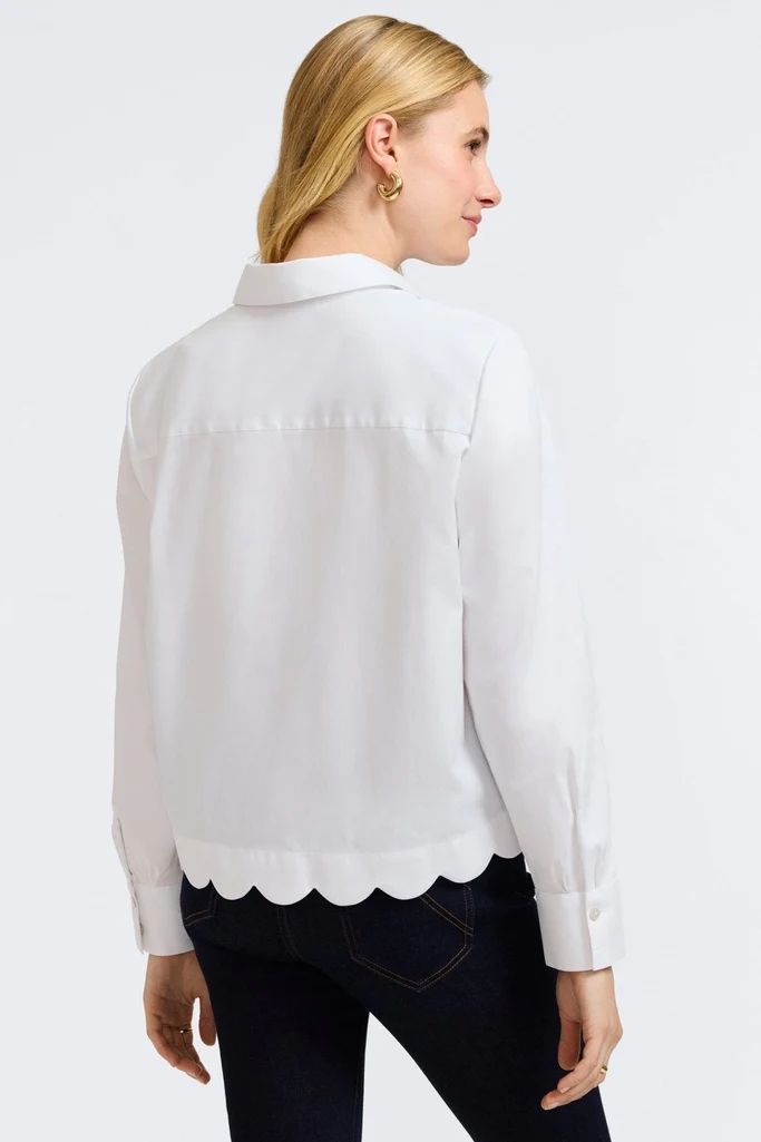 Scarlett Stretch Matte Sateen Long Sleeve Shirt - Image 10