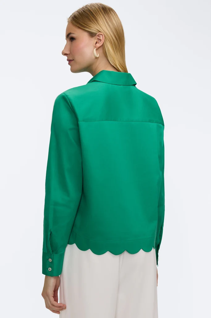 Scarlett Stretch Matte Sateen Long Sleeve Shirt - Image 20