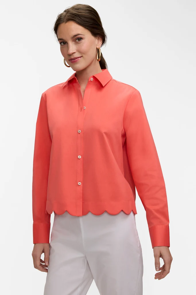 Scarlett Stretch Matte Sateen Long Sleeve Shirt - Image 21