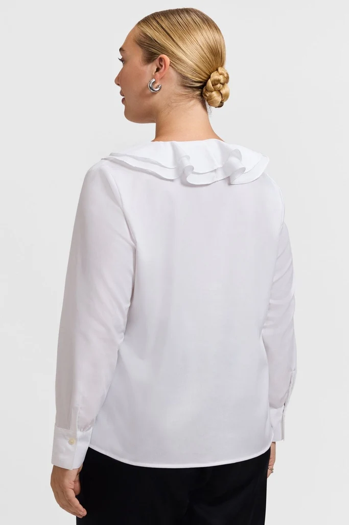 Shantel Plus Ruffle Long Sleeve Popover Shirt - Image 3