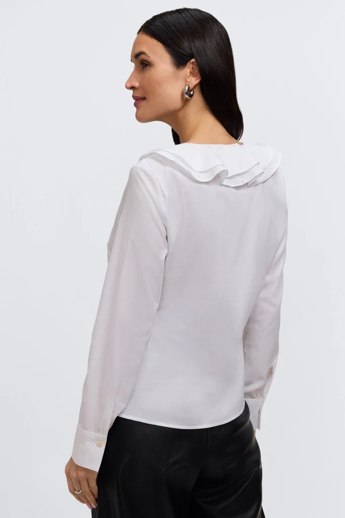 Shantel Ruffle Long Sleeve Popover Shirt - Image 5