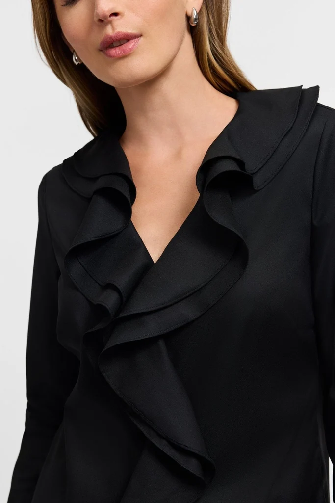 Shantel Ruffle Long Sleeve Popover Shirt - Image 8