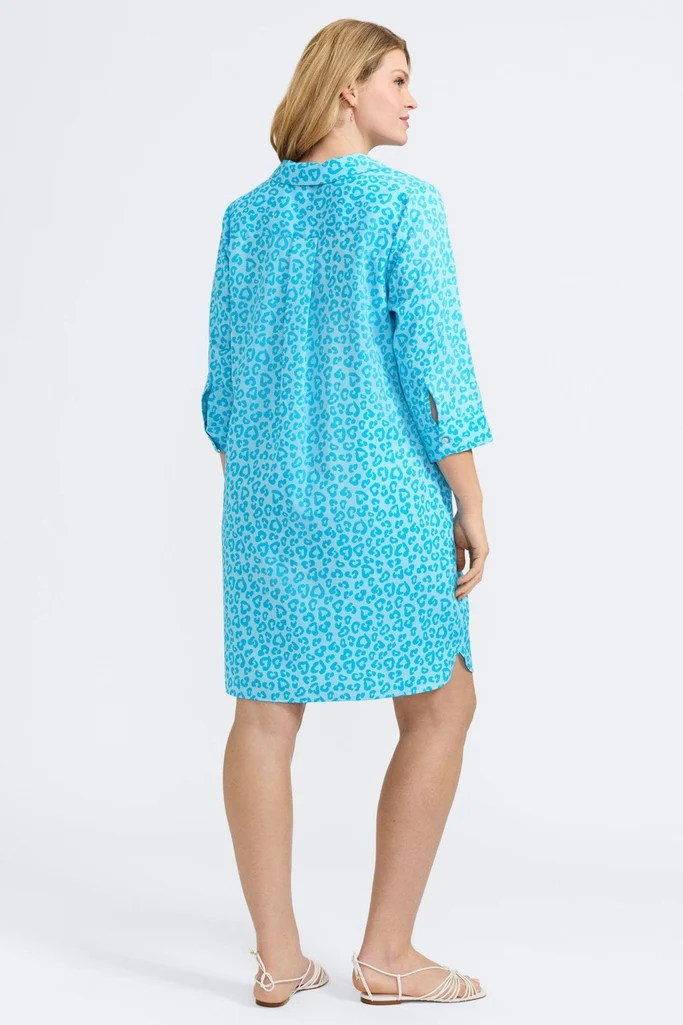 Sloane Plus Tonal Cheetah 3/4 Sleeve Dress - Image 12