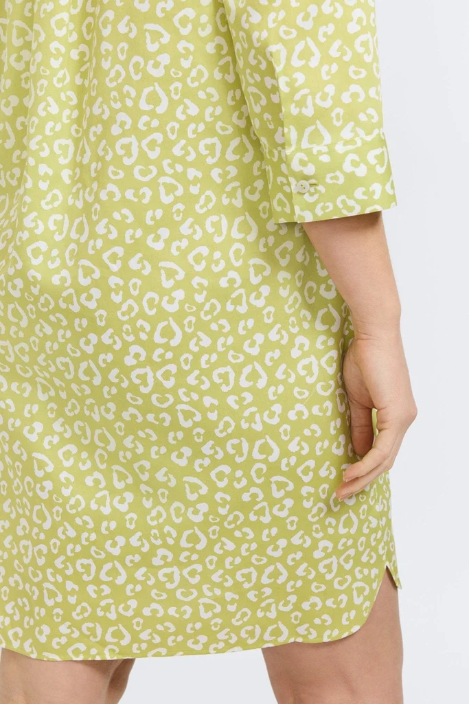 Sloane Plus Tonal Cheetah 3/4 Sleeve Dress - Image 3