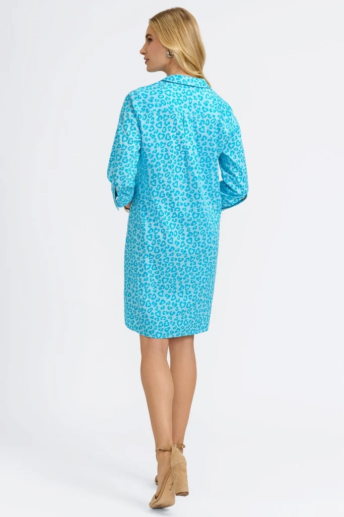 Sloane Tonal Cheetah 3/4 Sleeve Dress - Image 10