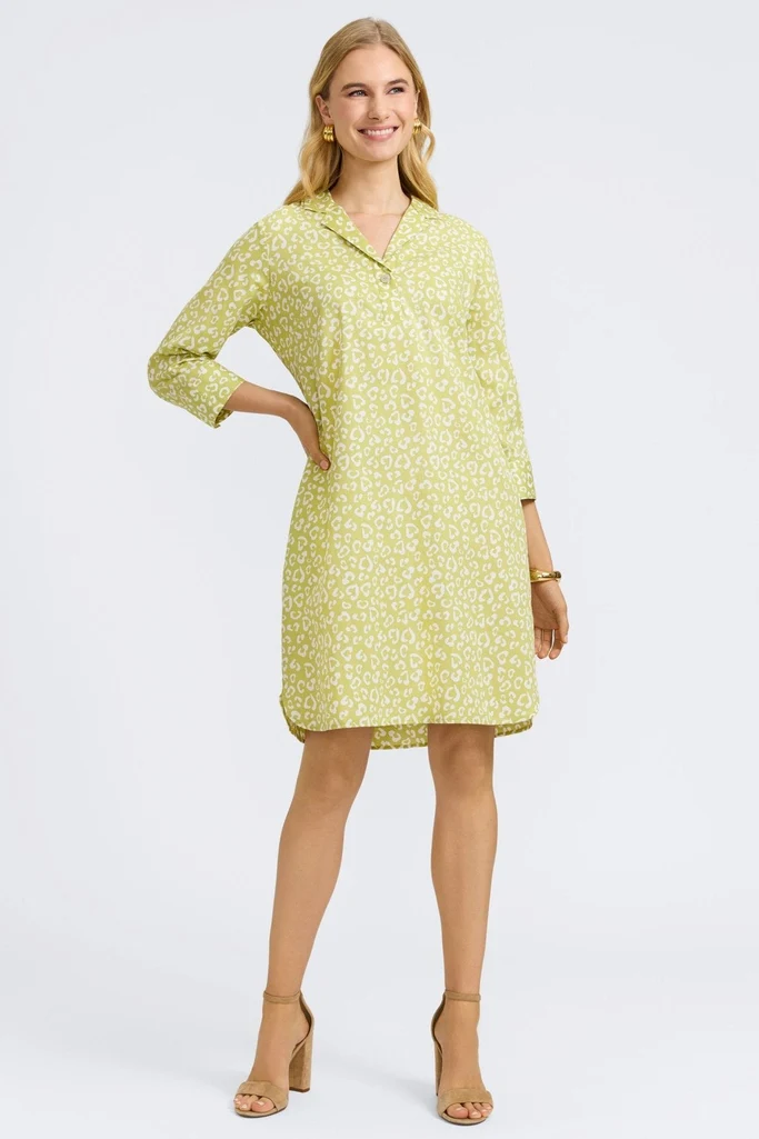 Sloane Tonal Cheetah 3/4 Sleeve Dress - Image 13