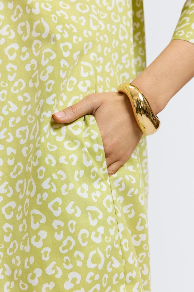 Sloane Tonal Cheetah 3/4 Sleeve Dress - Image 14