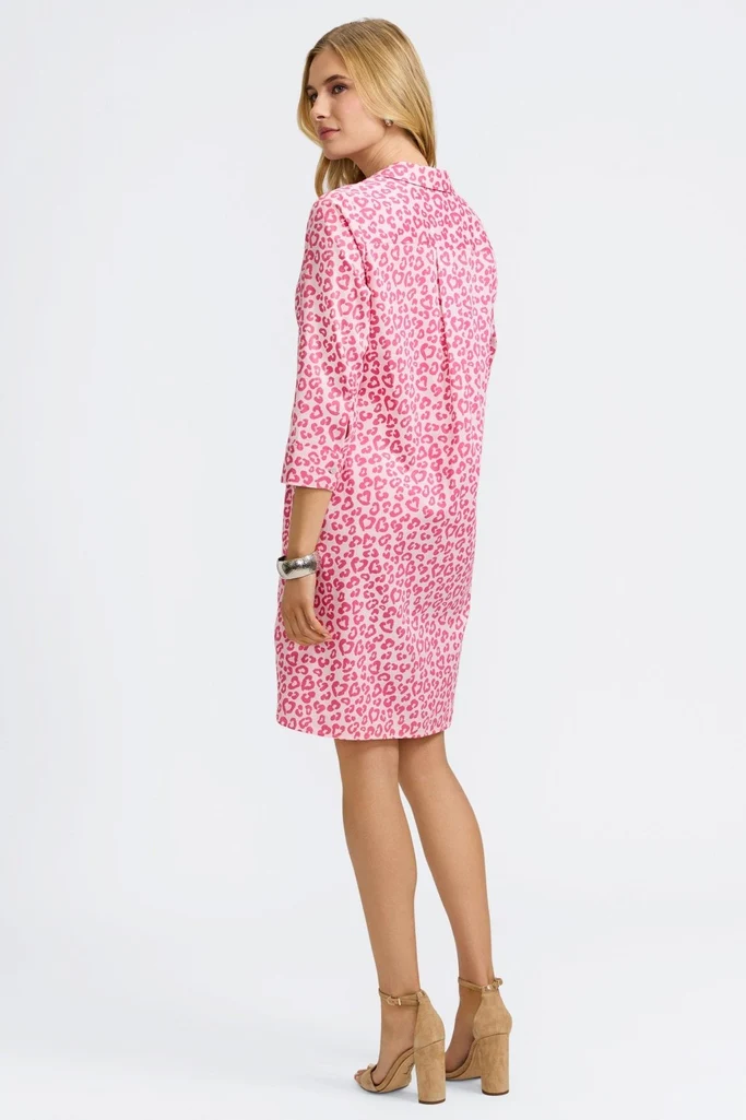 Sloane Tonal Cheetah 3/4 Sleeve Dress - Image 5