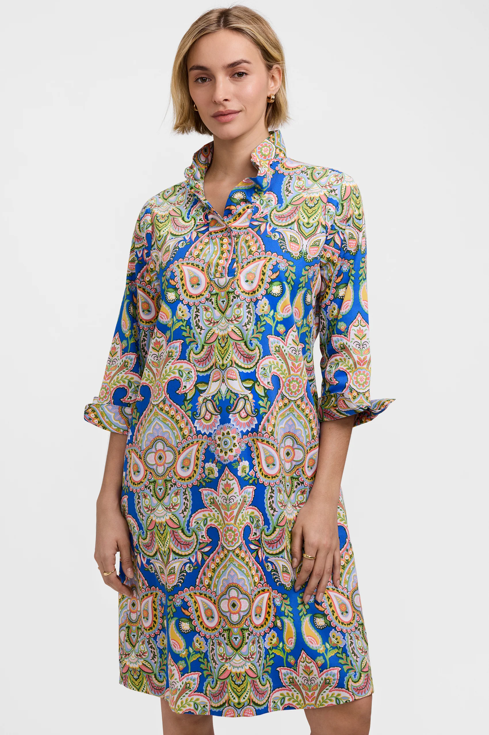 Tammy Garden Paisley 3/4 Sleeve Dress - Image 4