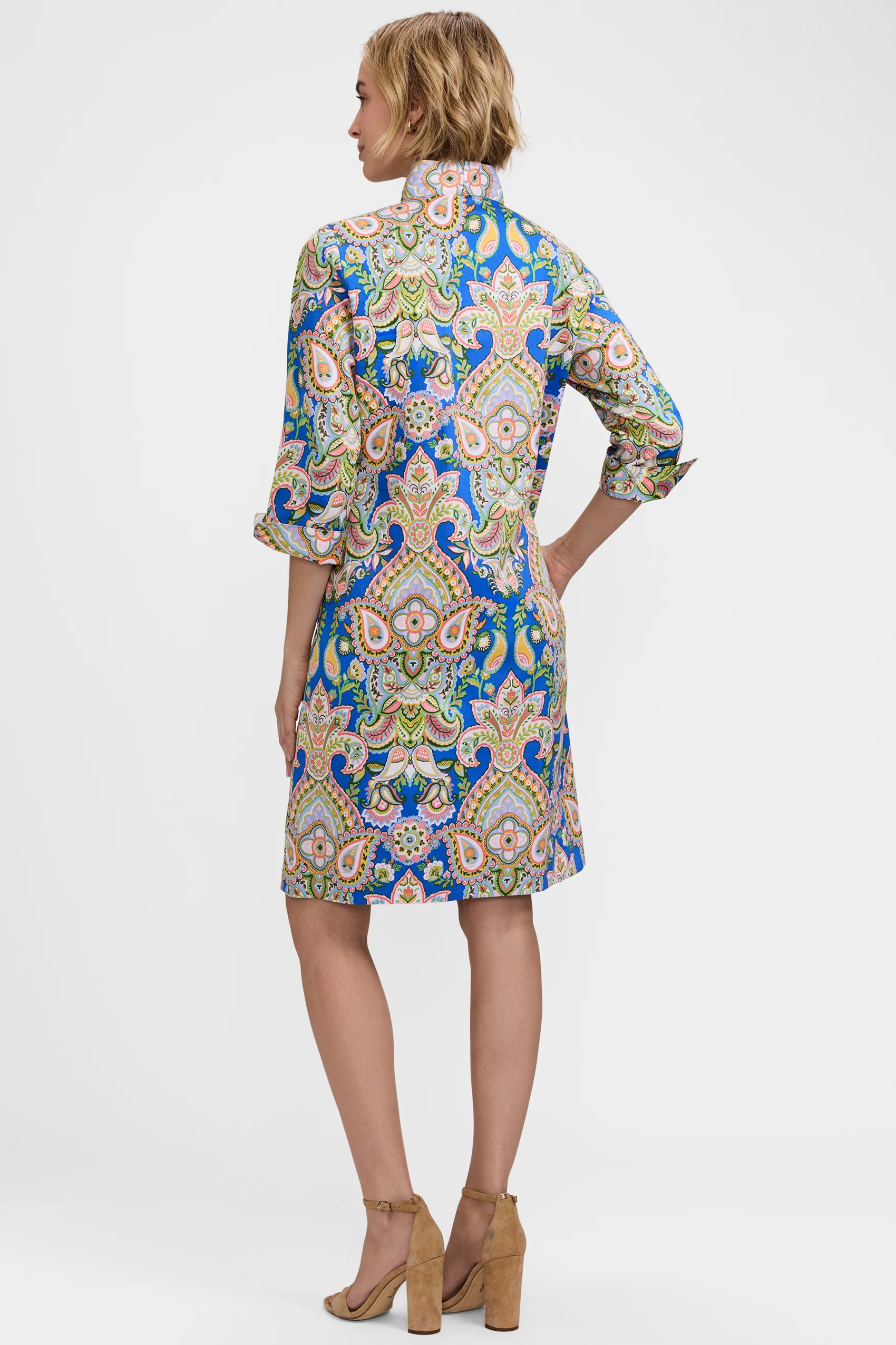 Tammy Garden Paisley 3/4 Sleeve Dress - Image 5