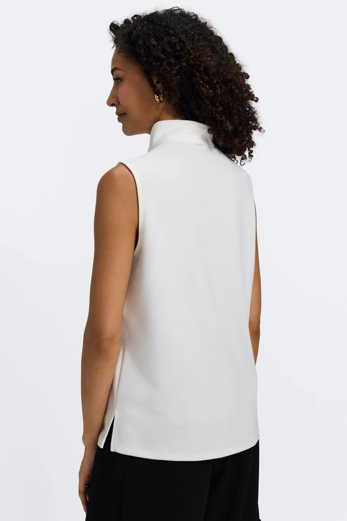Tammy Knit Crepe Sleeveless Top - Image 3
