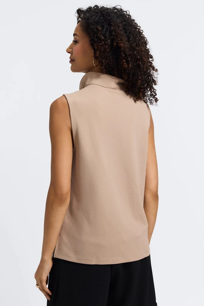 Tammy Knit Crepe Sleeveless Top - Image 6