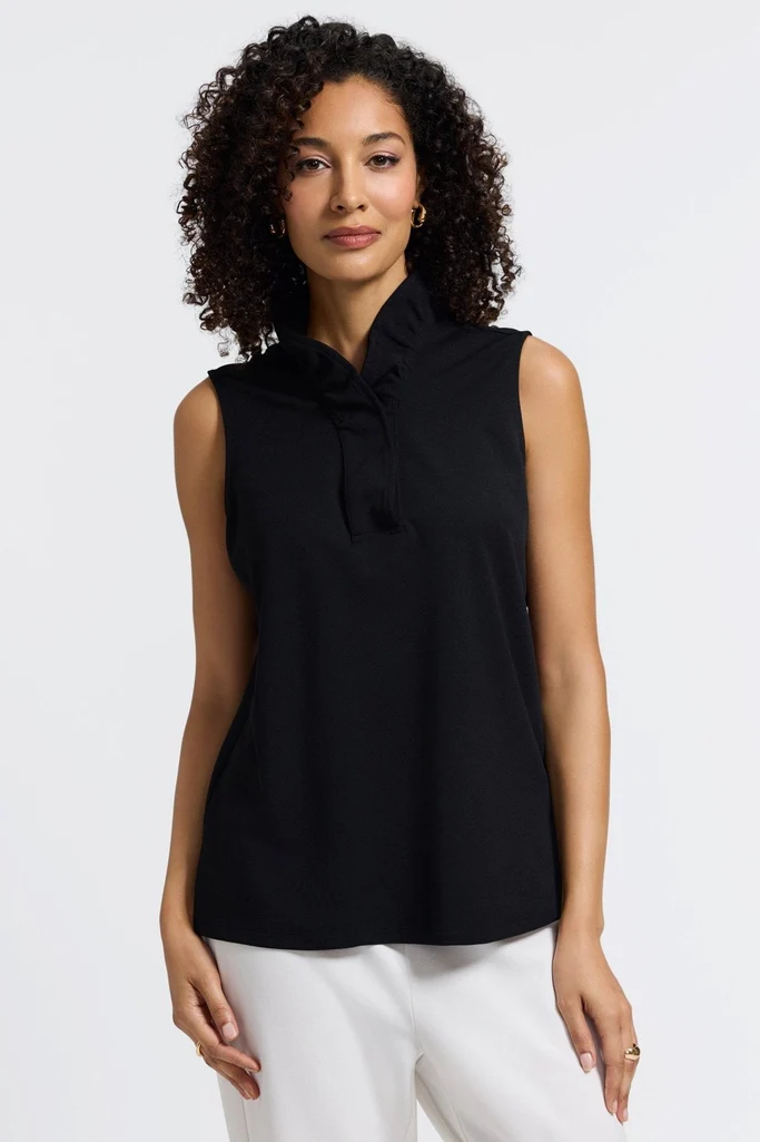Tammy Knit Crepe Sleeveless Top - Image 7