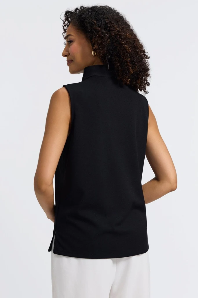 Tammy Knit Crepe Sleeveless Top - Image 9