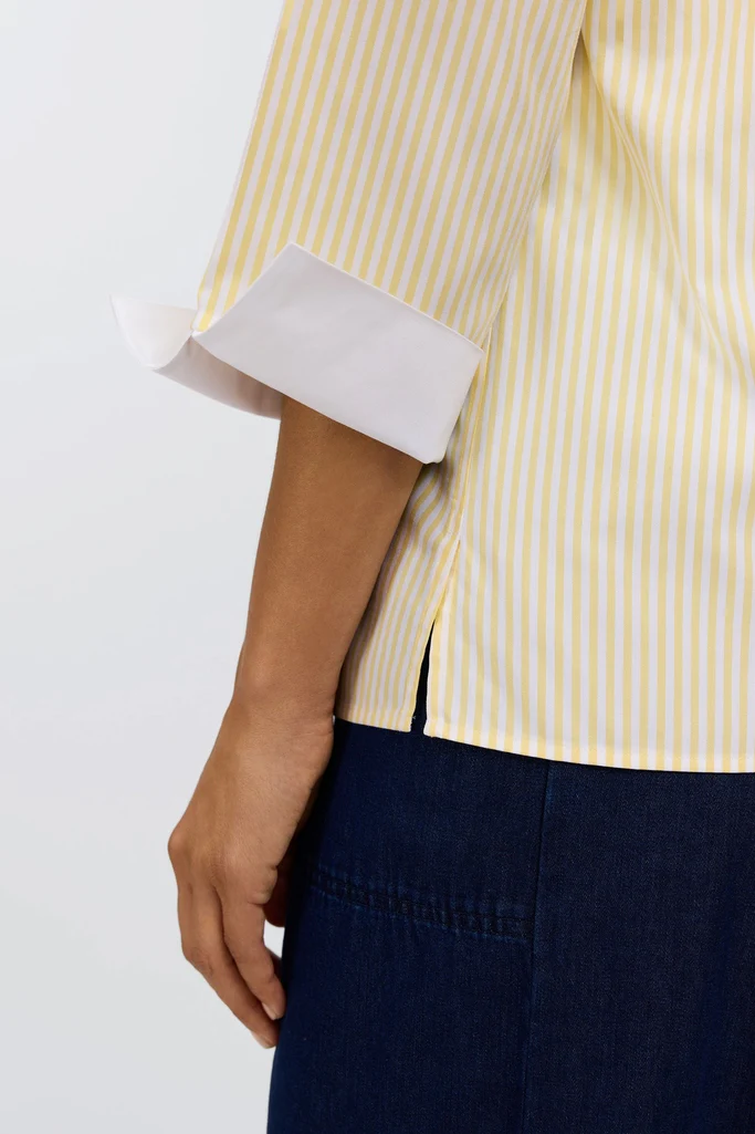 Tammy No Iron Pinpoint Striped 3/4 Sleeve Popover Shirt - Image 18