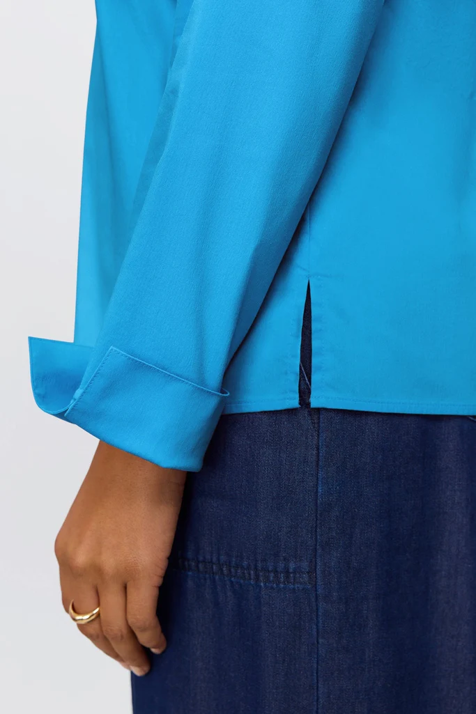Tammy No Iron Stretch Long Sleeve Popover Shirt - Image 19