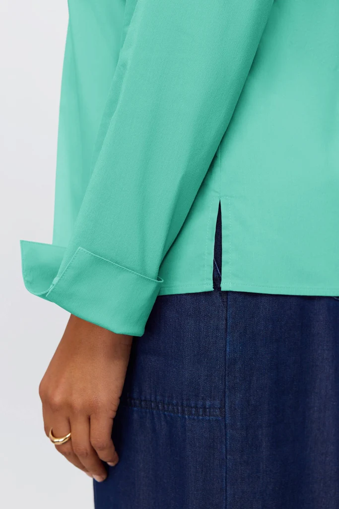 Tammy No Iron Stretch Long Sleeve Popover Shirt - Image 23