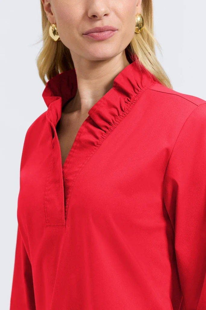Tammy No Iron Stretch Long Sleeve Popover Shirt - Image 28