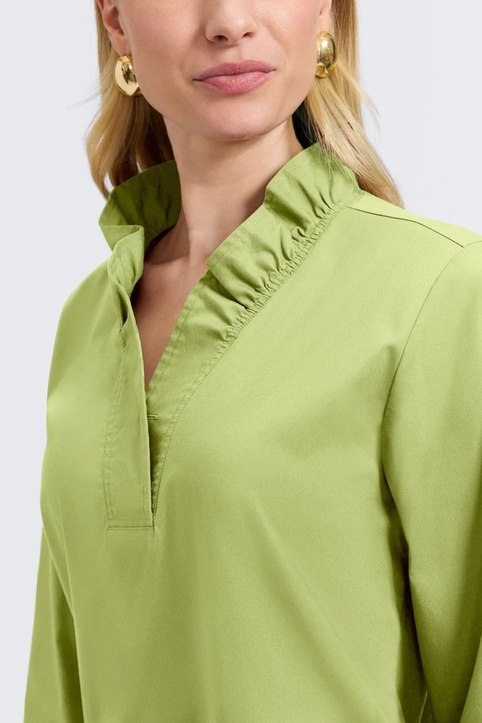 Tammy No Iron Stretch Long Sleeve Popover Shirt - Image 32