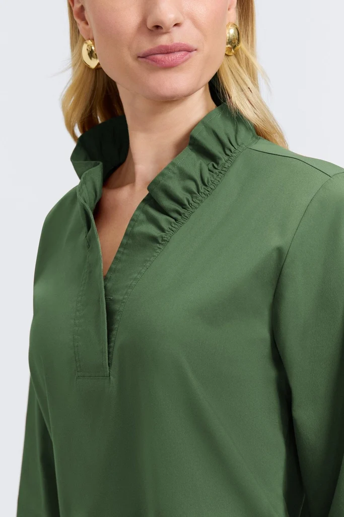 Tammy No Iron Stretch Long Sleeve Popover Shirt - Image 36