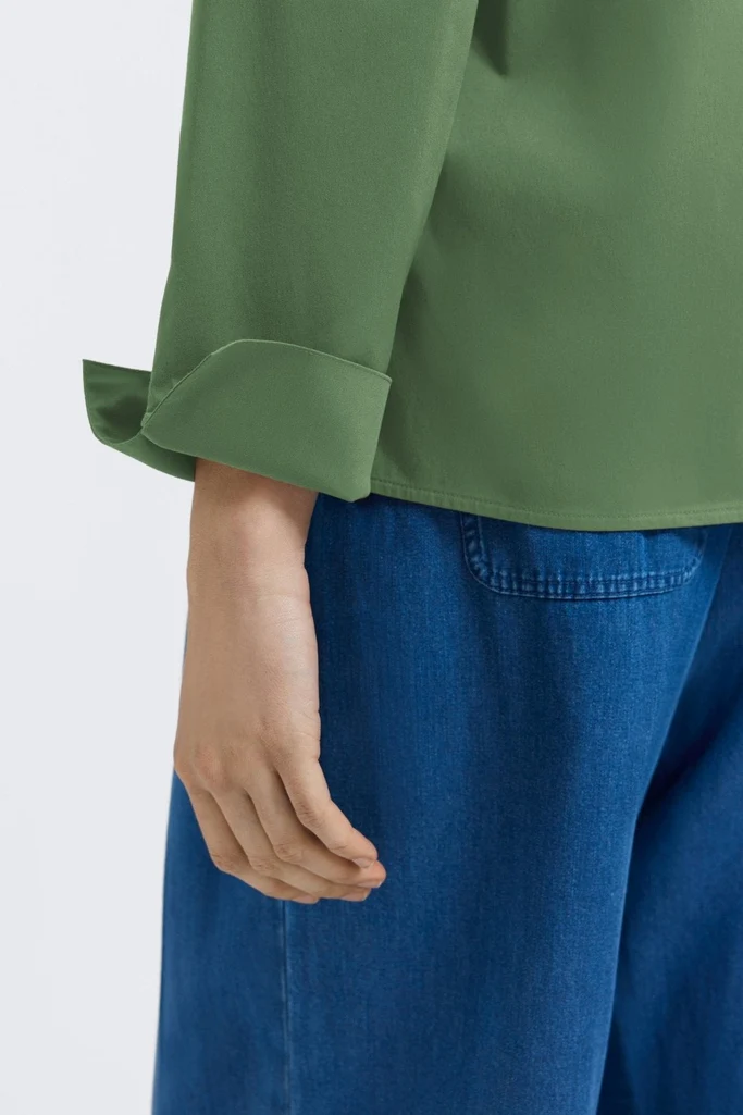 Tammy No Iron Stretch Long Sleeve Popover Shirt - Image 37