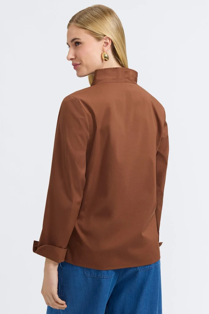 Tammy No Iron Stretch Long Sleeve Popover Shirt - Image 46