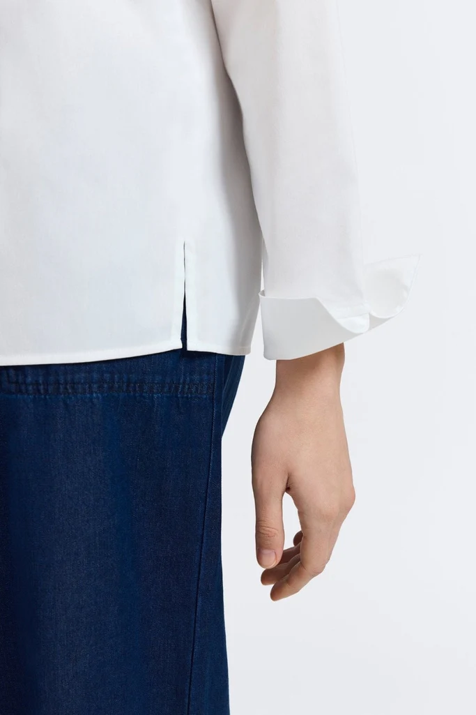 Tammy No Iron Stretch Long Sleeve Popover Shirt - Image 7