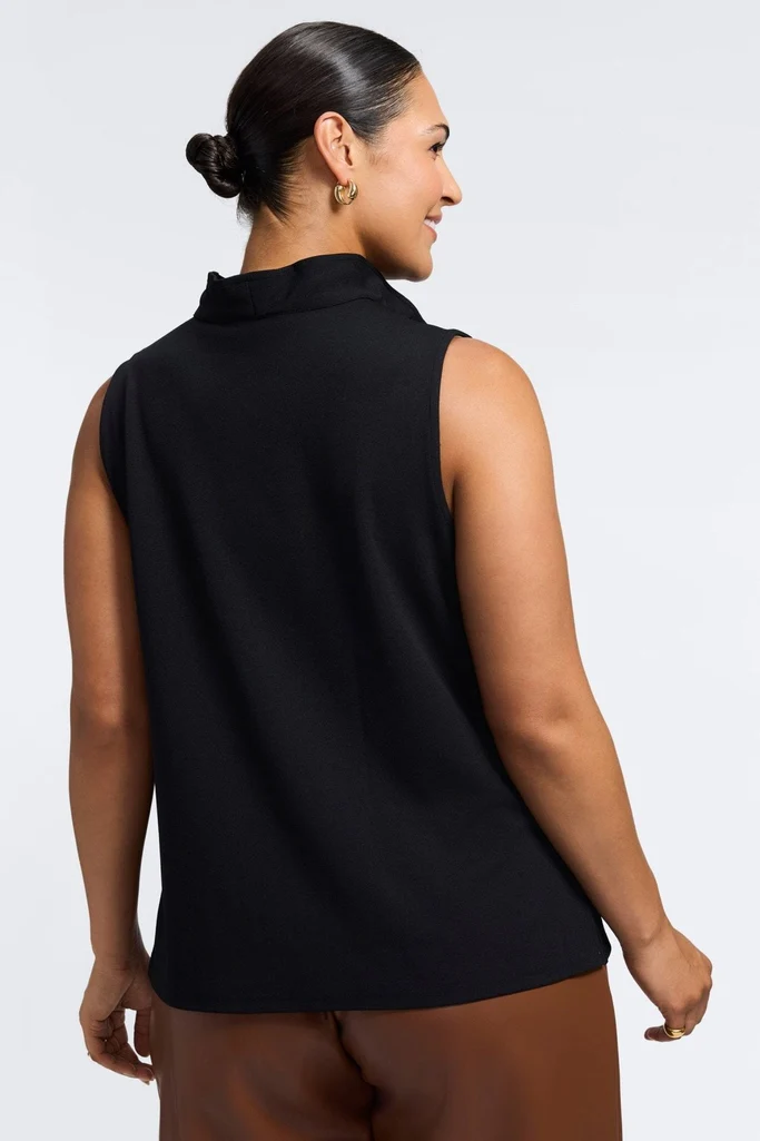 Tammy Plus Knit Crepe Sleeveless Top - Image 9