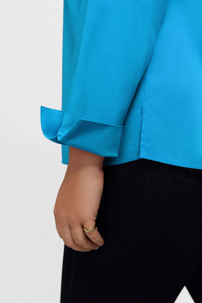 Tammy Plus No Iron Stretch Long Sleeve Popover Shirt - Image 11