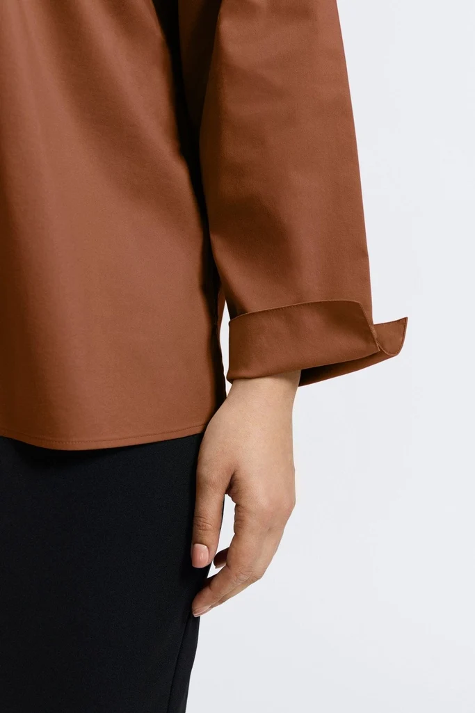 Tammy Plus No Iron Stretch Long Sleeve Popover Shirt - Image 31