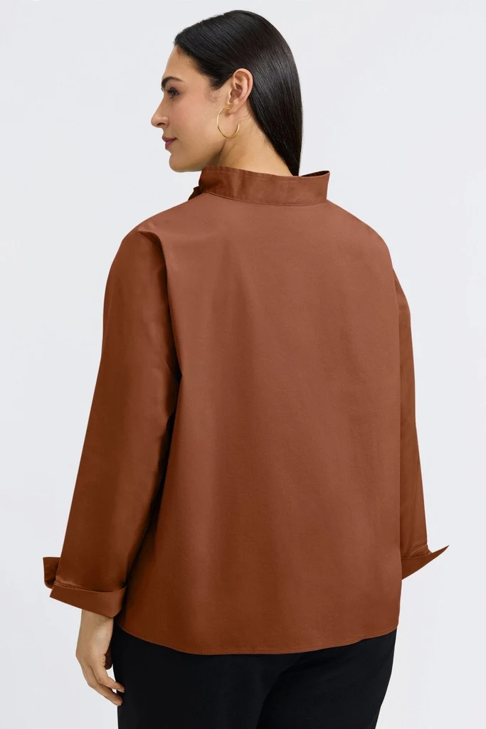 Tammy Plus No Iron Stretch Long Sleeve Popover Shirt - Image 32