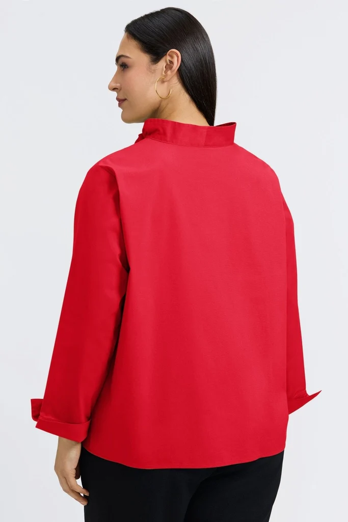 Tammy Plus No Iron Stretch Long Sleeve Popover Shirt - Image 4