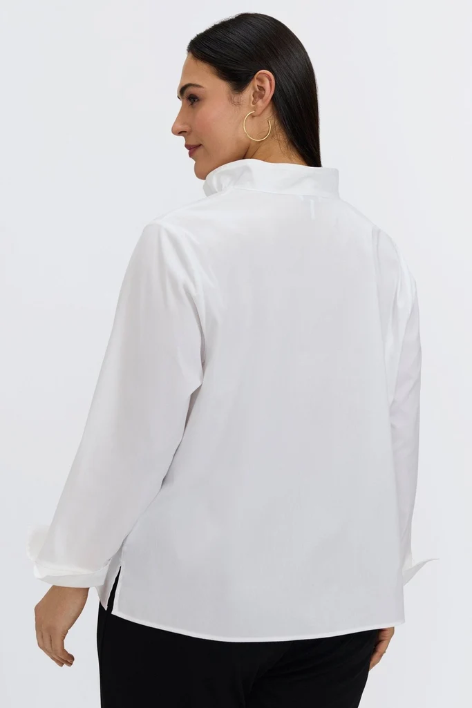 Tammy Plus No Iron Stretch Long Sleeve Popover Shirt - Image 40