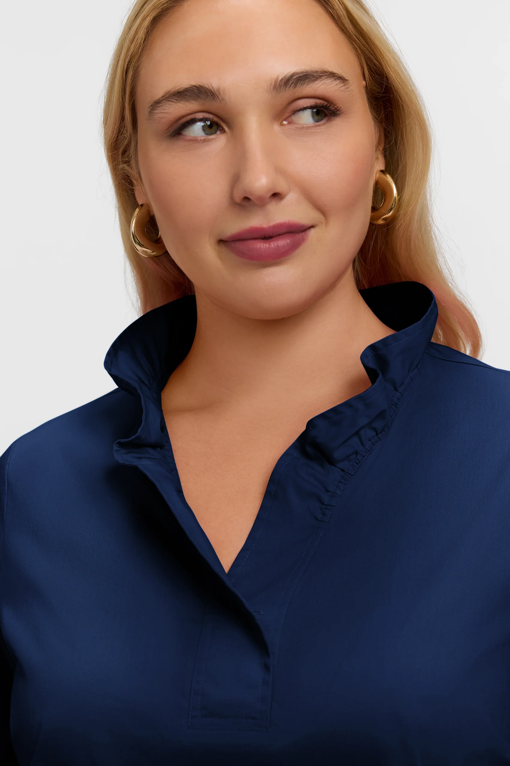 Tammy Plus No Iron Stretch Long Sleeve Popover Shirt - Image 42