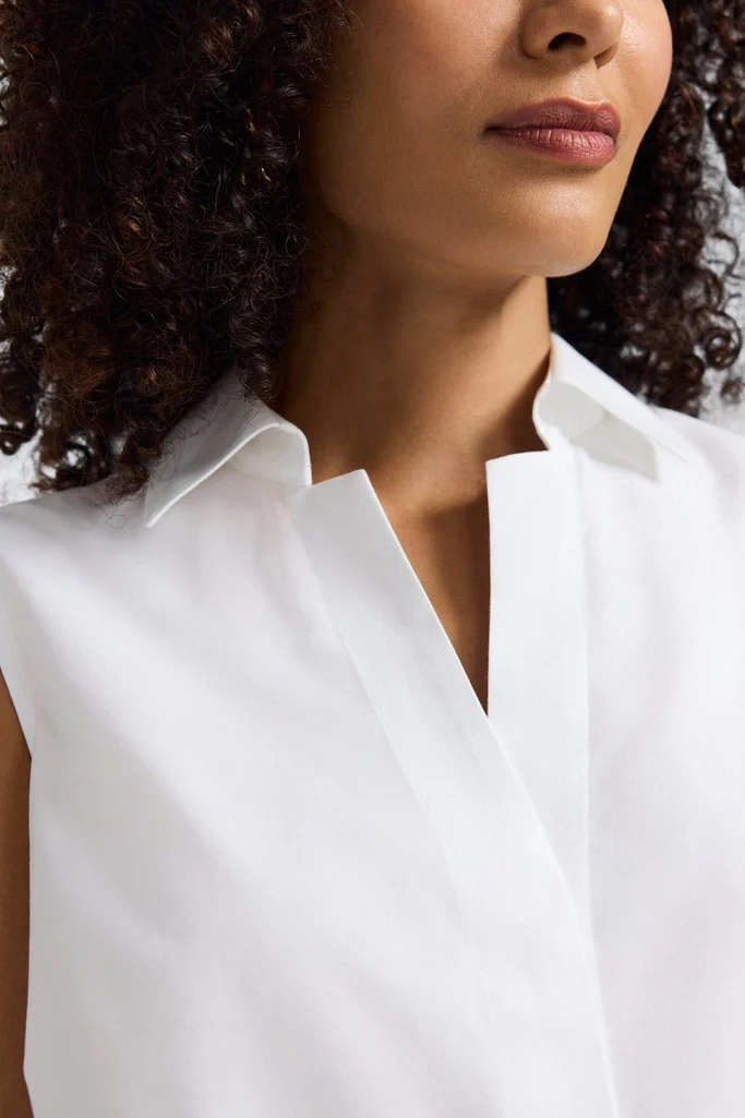 Taylor No Iron Stretch Sleeveless Shirt - Image 11