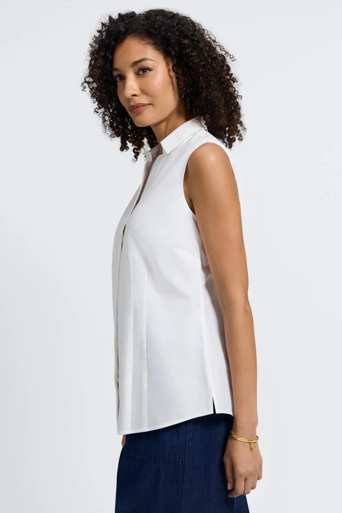 Taylor No Iron Stretch Sleeveless Shirt - Image 12