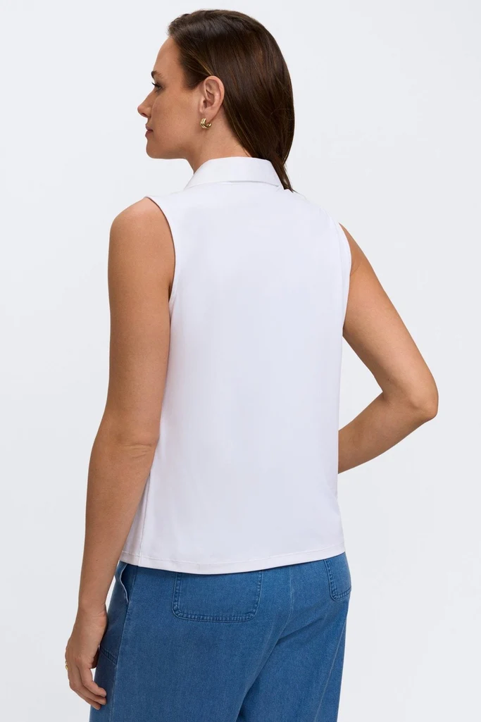 Taylor Knit-Woven Sleeveless Layering Tank - Image 4