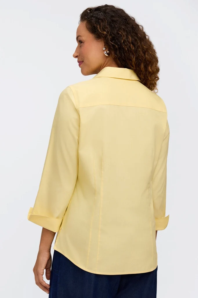 Taylor No Iron Pinpoint 3/4 Sleeve Shirt - Image 20