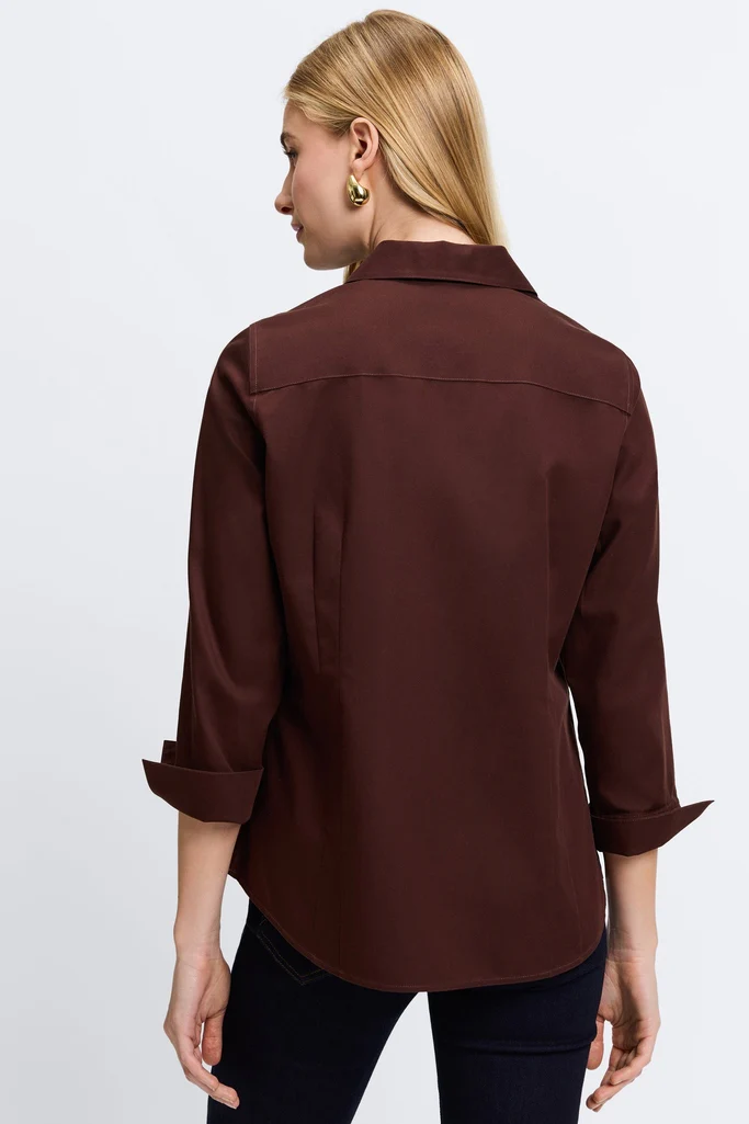 Taylor No Iron Pinpoint 3/4 Sleeve Shirt - Image 22